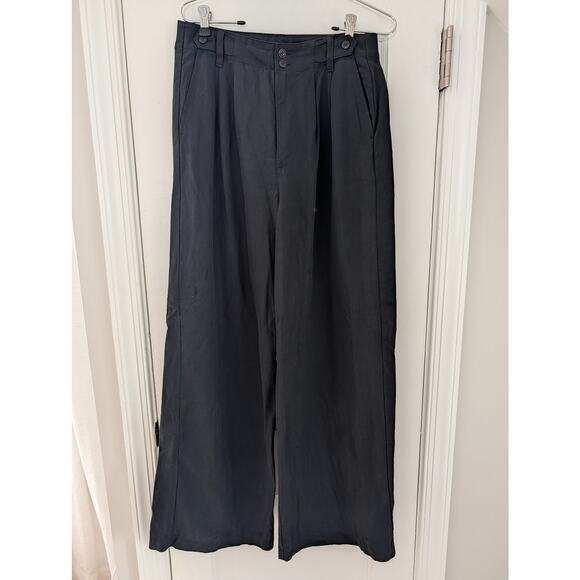 Madewell The Harlow Wide-Leg Pant | Sz 4 | Black - Picture 5 of 8